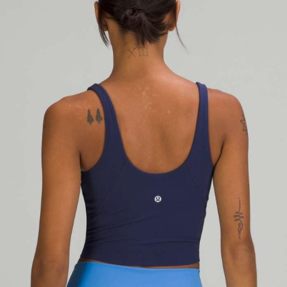 lululemon athletica Tops - LULULEMON Align Tank Top Crop Top Nulu in DISCONTINUED Night Sea Size 14